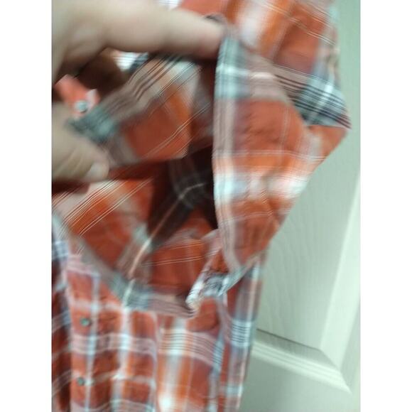 Eddie Bauer Men's Shirt 2XL Collared Button Front Short Sleeve Plaid Pocket... - Picture 6 of 8